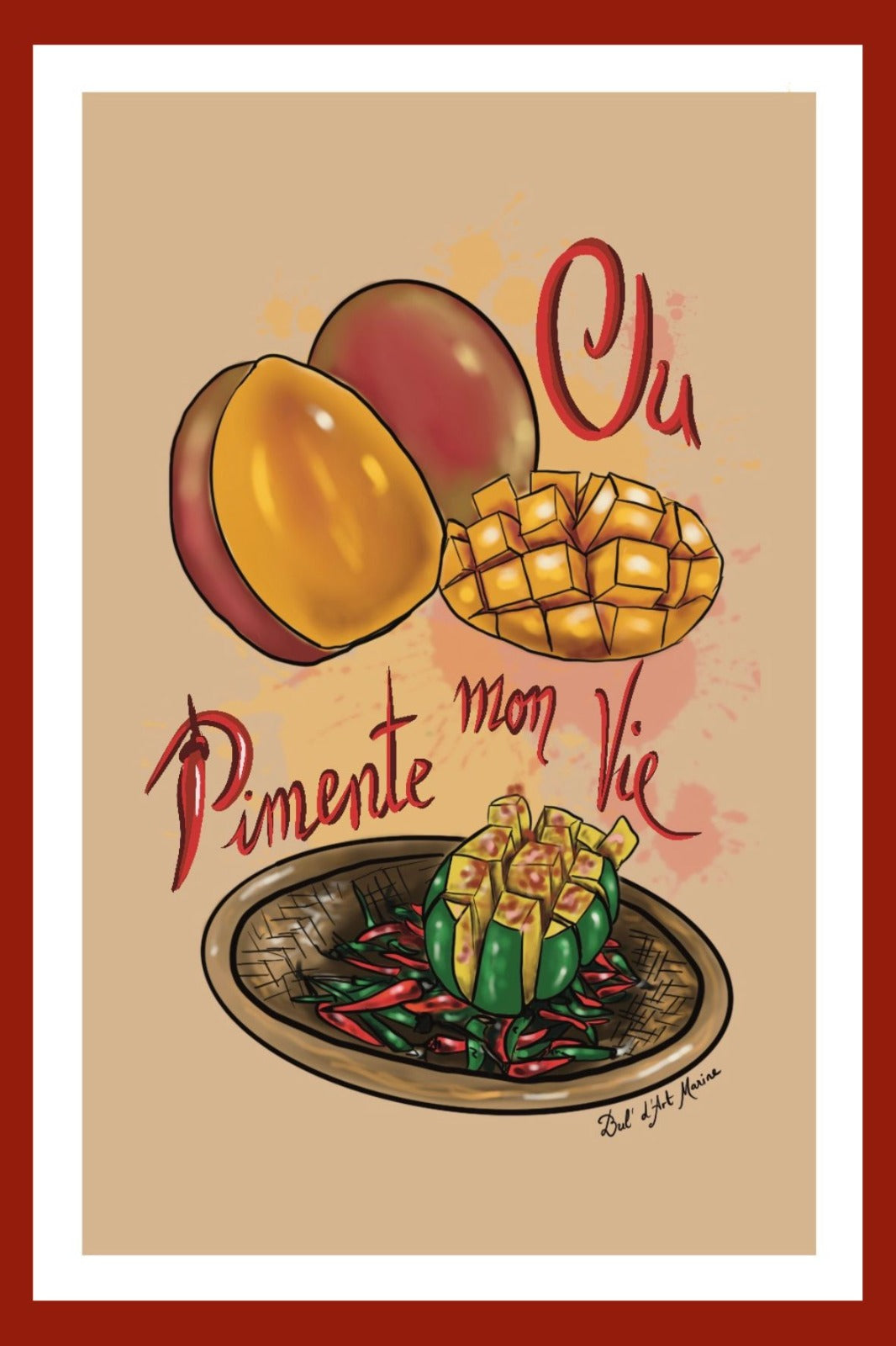 Carte Postale – “Ou Pimente mon Vie”