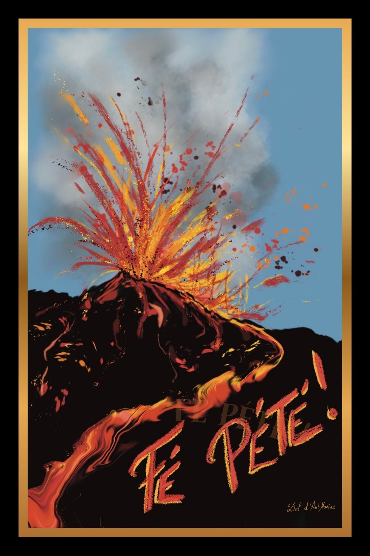 Carte postale - fé pété