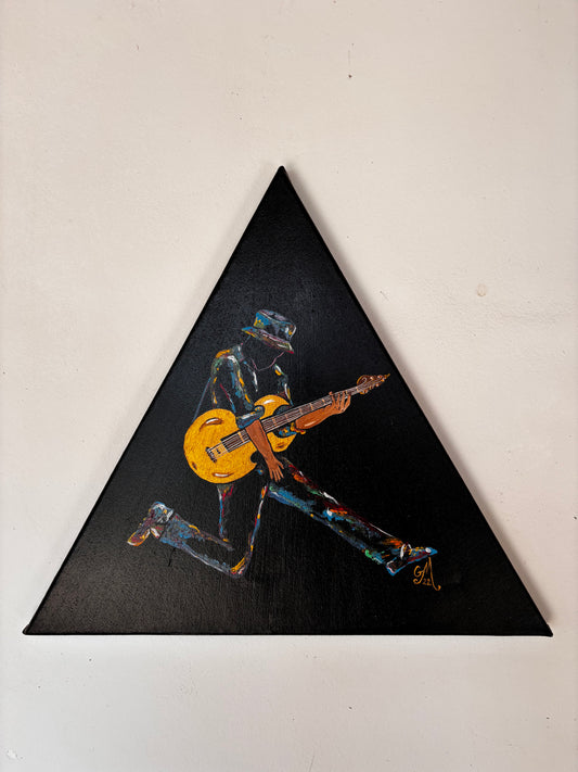 🎸 Guitariste Électrique en Saut – Série Limitée Musiciens 🎸