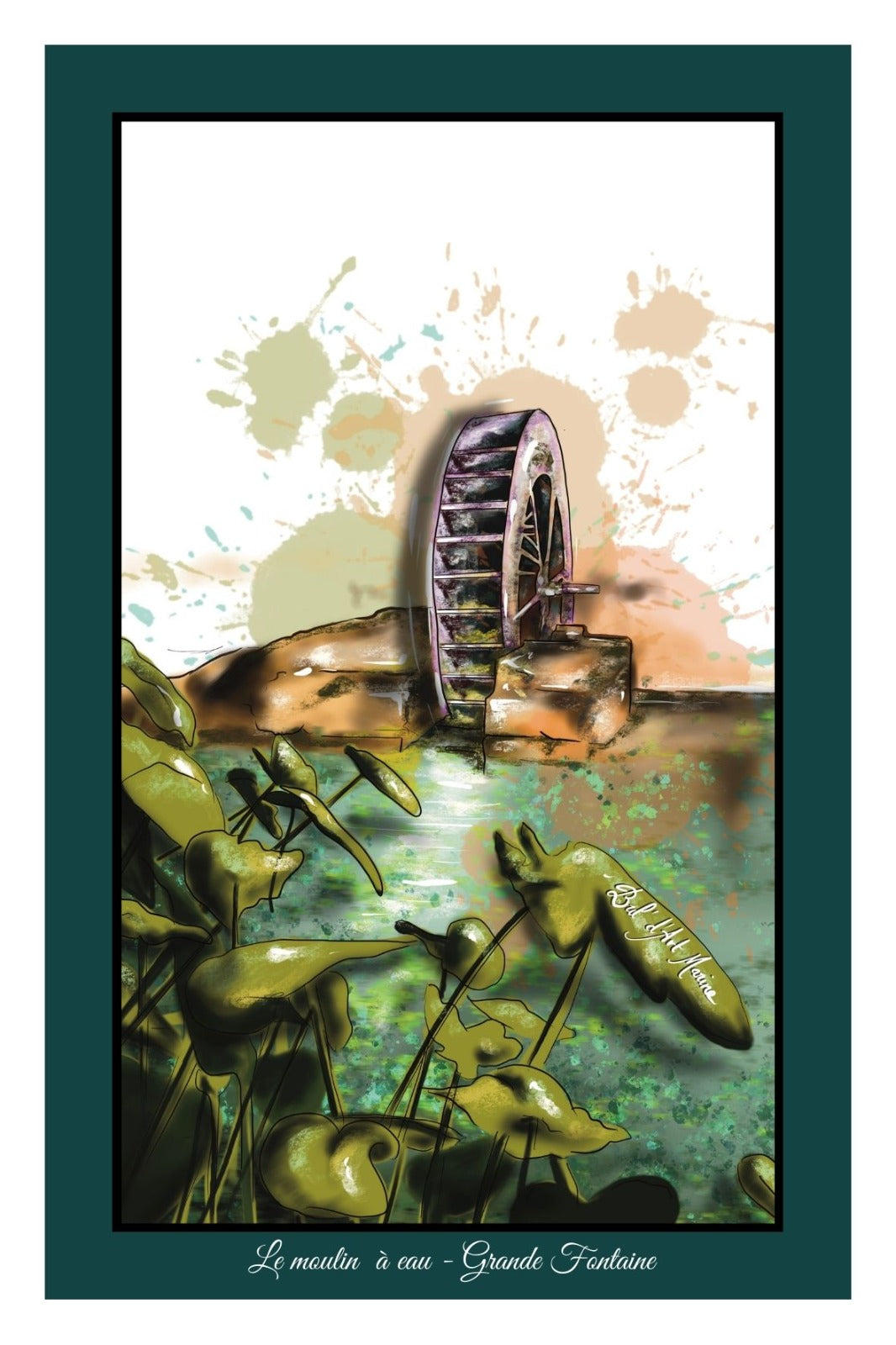 Carte Postale – Le Moulin à Eau (Grande Fontaine)
